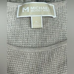 Ladies MK Michael Kors XL woven knit top like new tunic shirt